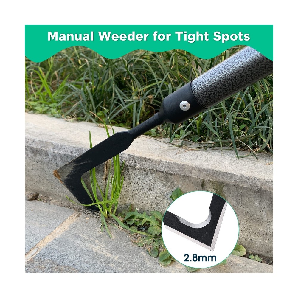 Crack Weeder, Manual Crevice Weeding Tool Weed Puller for Sidewalk Paver Deck...