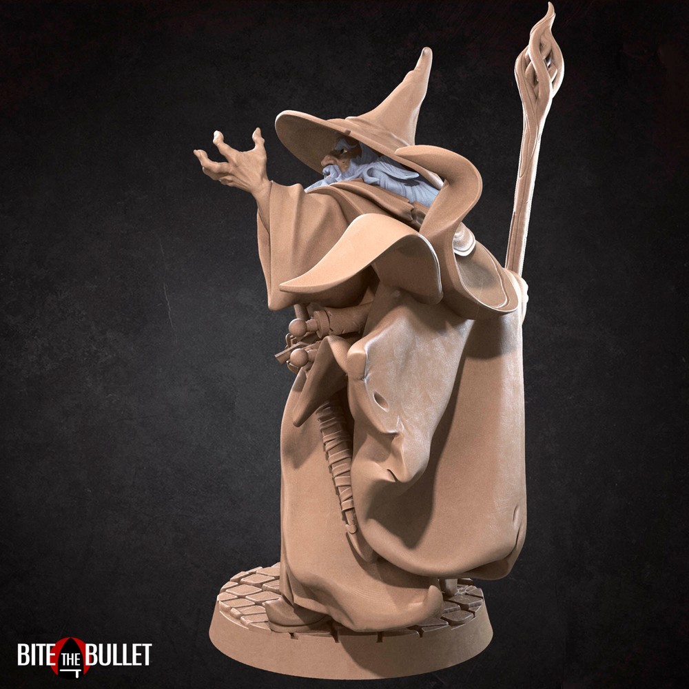 Human Wizard / Mage - Bite the Bullet - Dungeons and Dragons