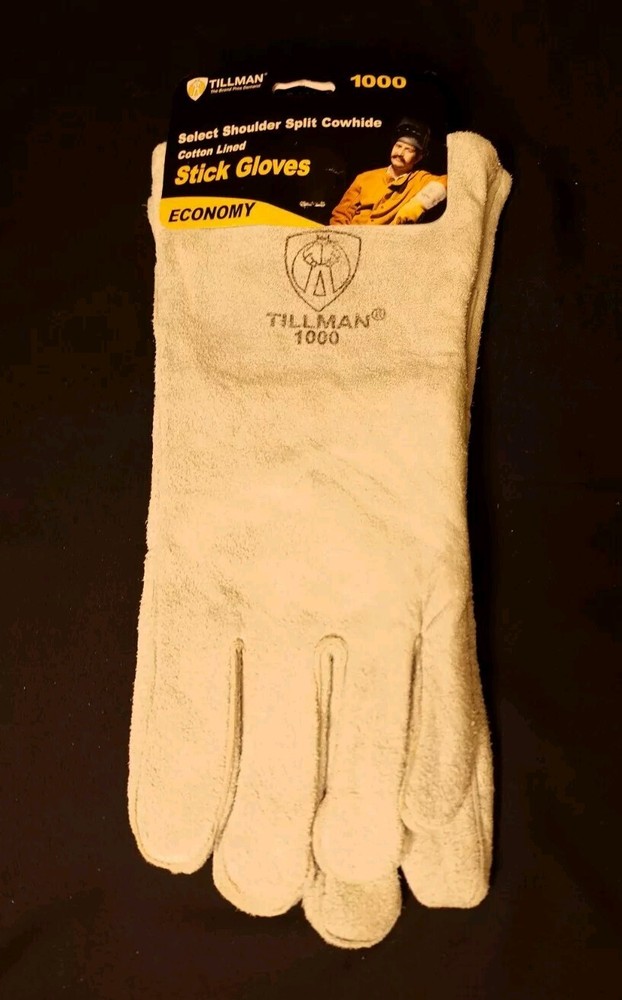 Tillman 1000 Select Shoulder Split Cowhide Cotton Lined Stick Gloves (Large) New