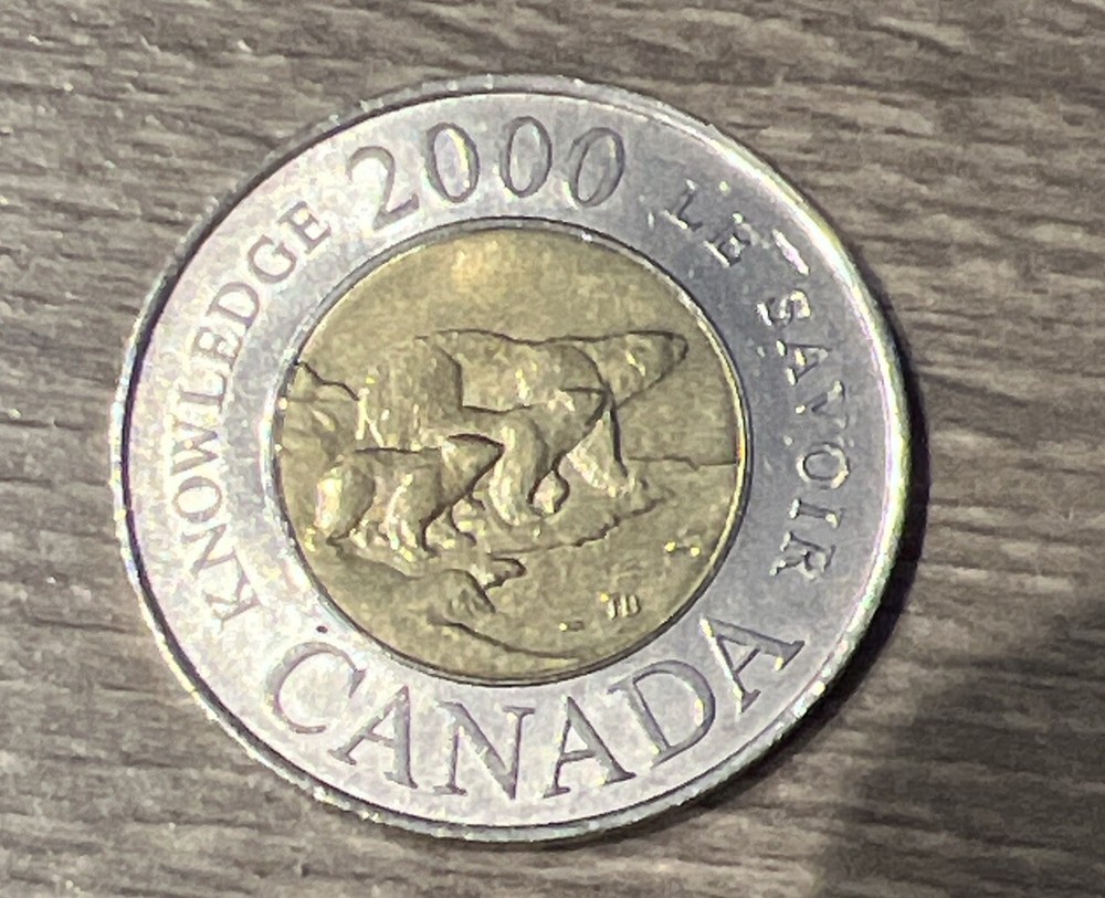 Canadian 2000 commemorative toonie!