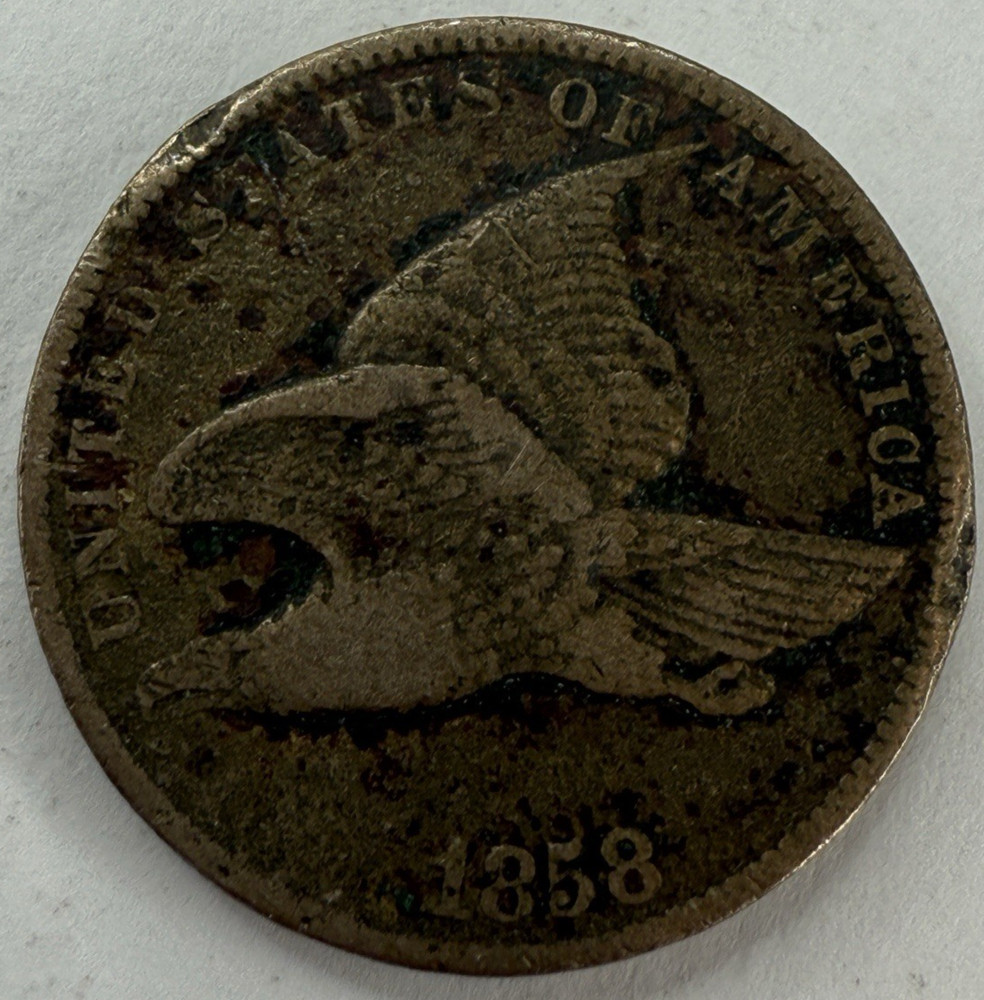 1858 Flying Eagle Cent Exact Coin Imaged #FLY106