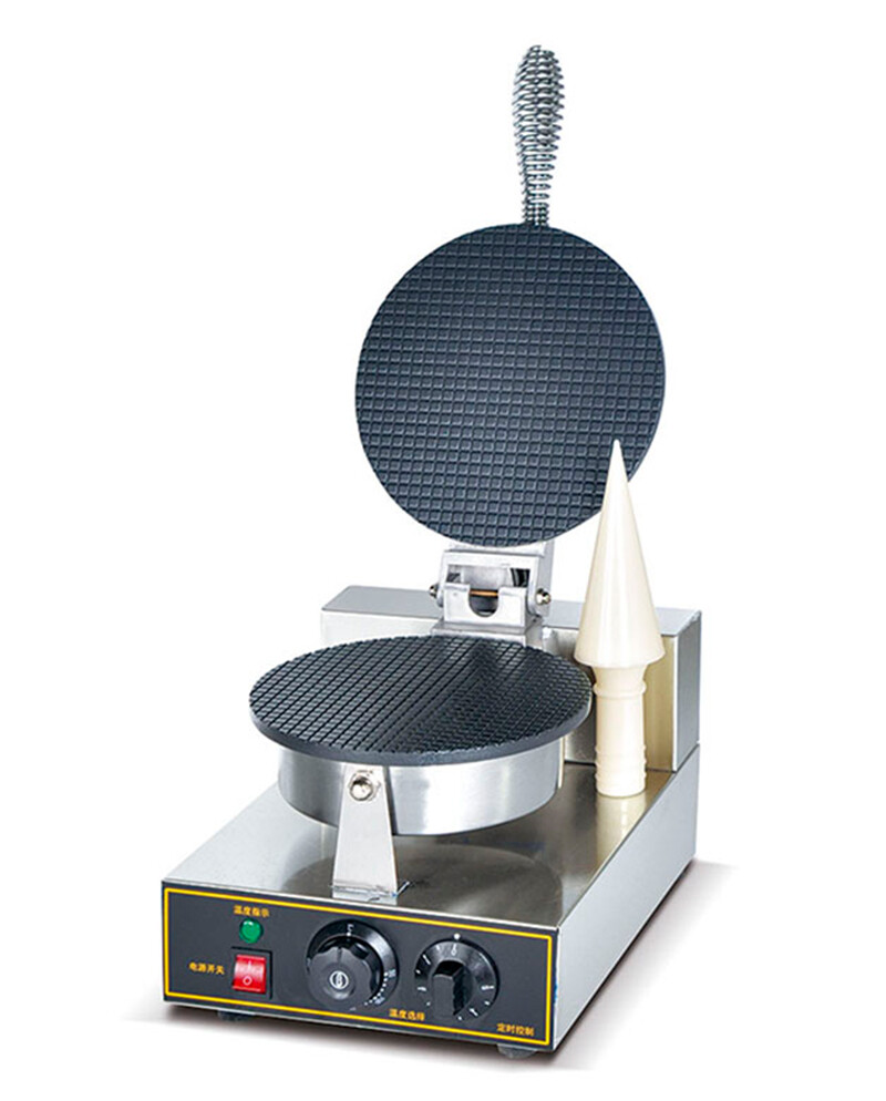 Electric Ice Cream Cone Maker Machine 110V Non-stick Single Head Egg Roll Maker