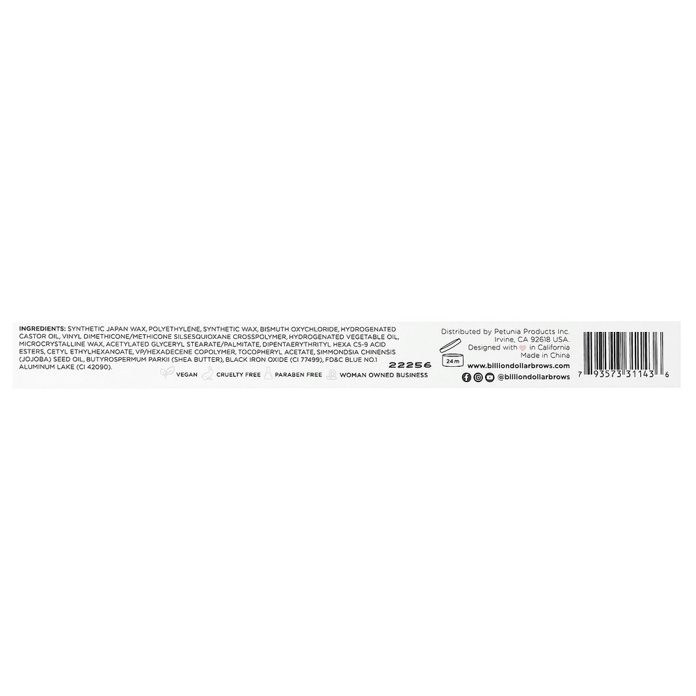 Billion Dollar Brows, Brows on Point: Micro Brow Pencil, Raven, 0.002 oz (0.045