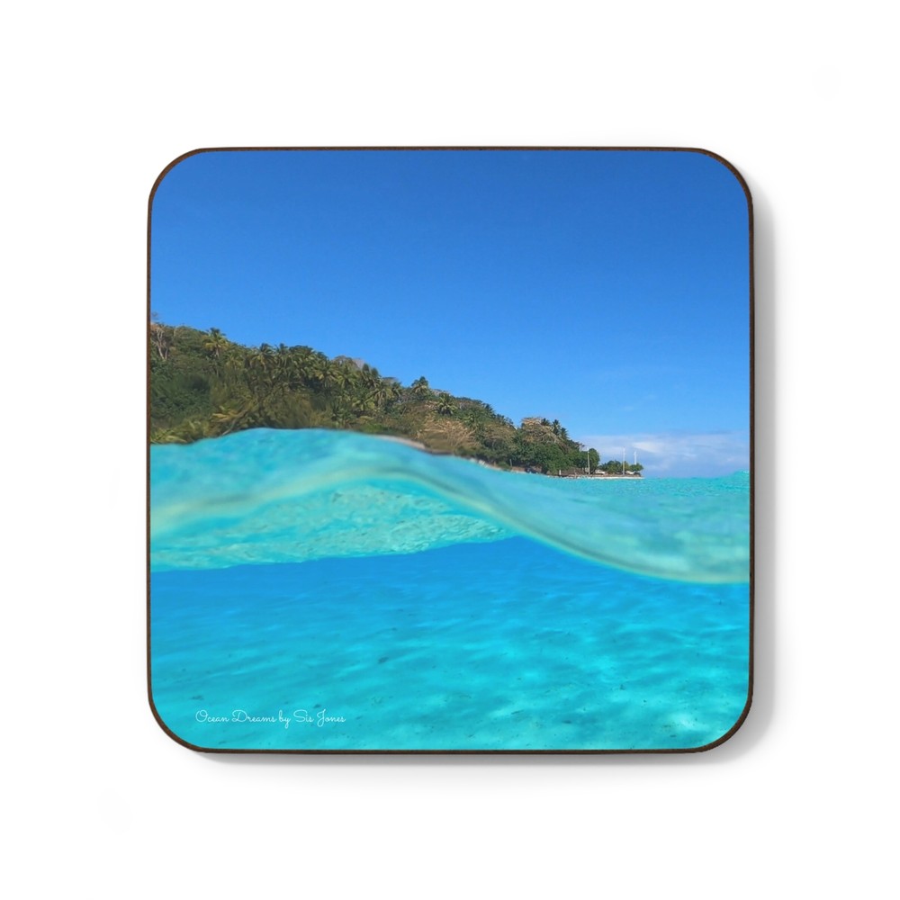 Hardboard Back Coaster- Under Turquoise Waters