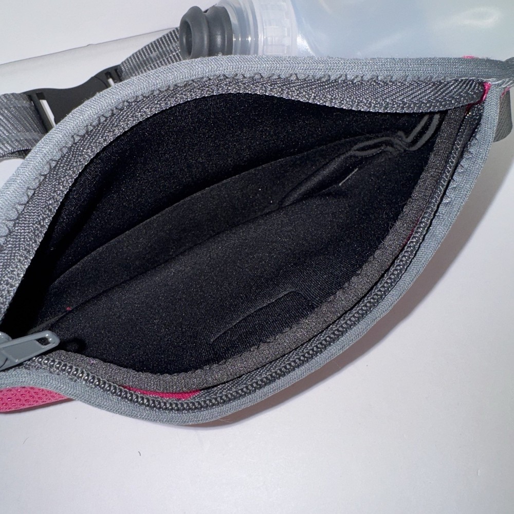 Amphipod RunLite Xtech Hydration Belt 2 Bottle Adjustable Strap Pink Pocket