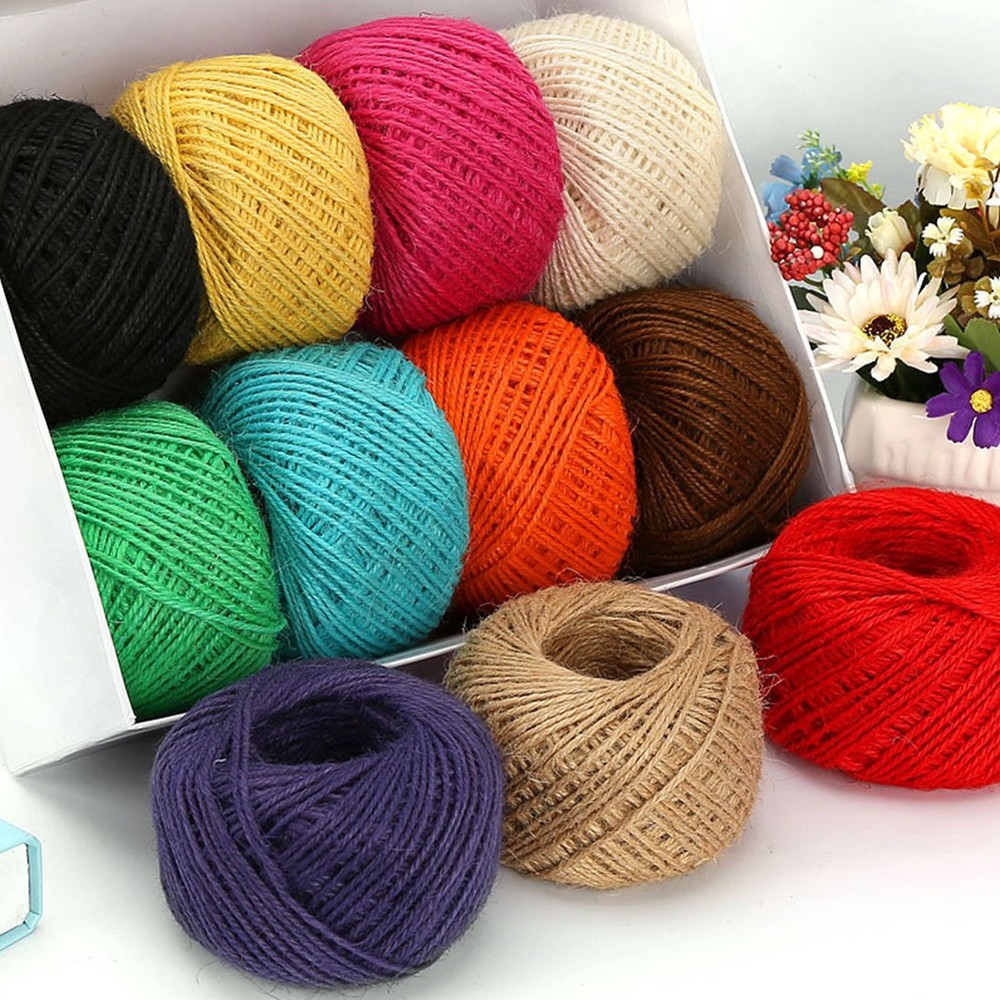 10 Pcs 25 M Thick Jute Twine Rope Decorative Packaging String