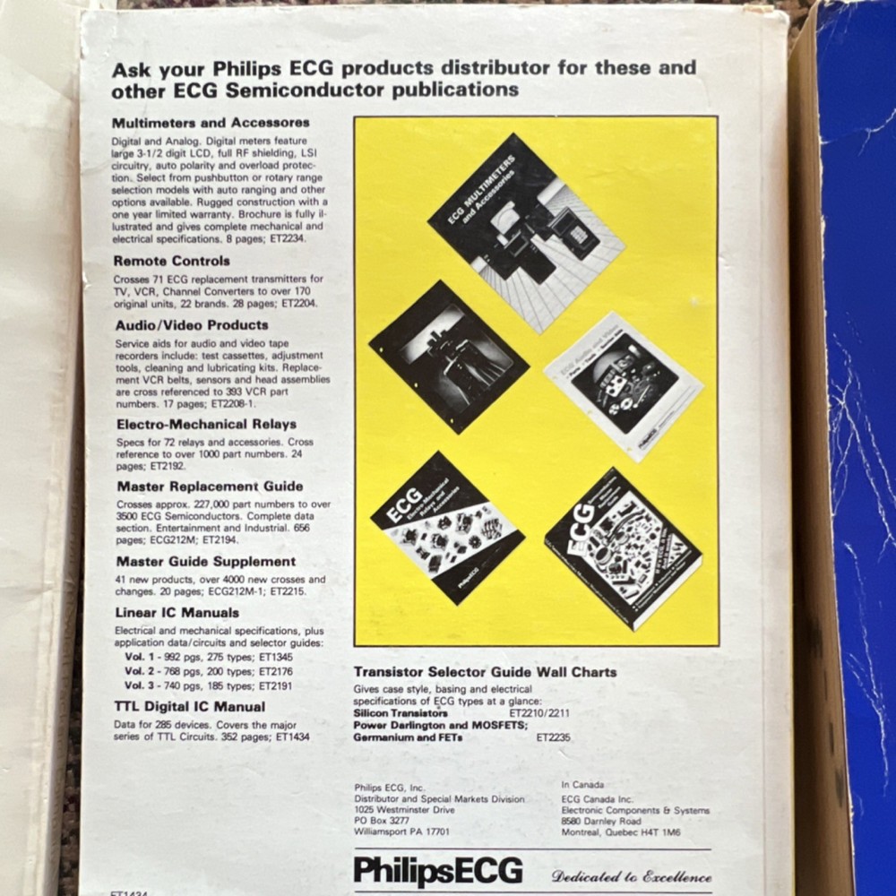 Philips ECG & National Semiconductor TTL Data Manual CMOS Databook