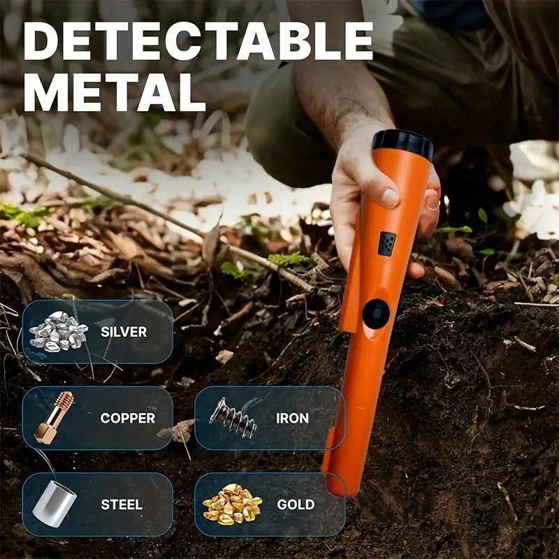 2025 Green 360 Degree Side Detection w/Pin Point tip Metal Detecting Pointer