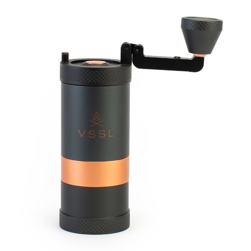 VSSL Java Hand Grinder Black Manual Coffee Grounder Lightweight Outdoors Travel