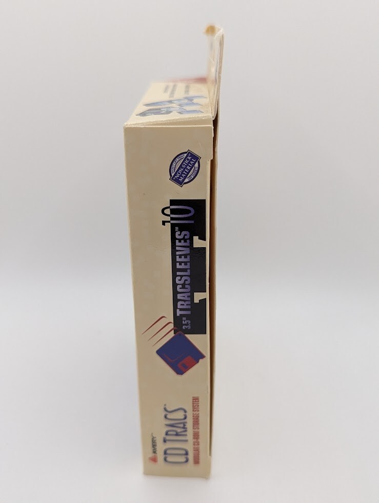 Avery CD Tracs - Modular CD-ROM Storage System - 10 Sleeves - Shipping Included