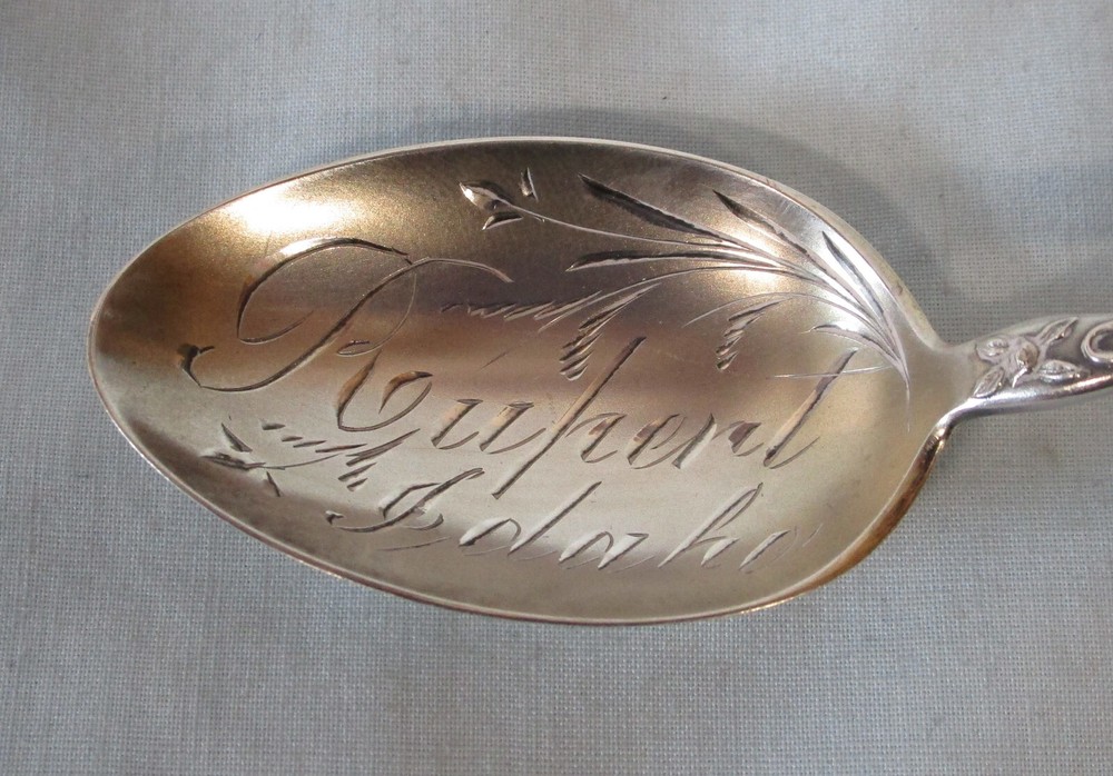 Sterling Souvenir Spoon Rupert, Idaho, Monogram