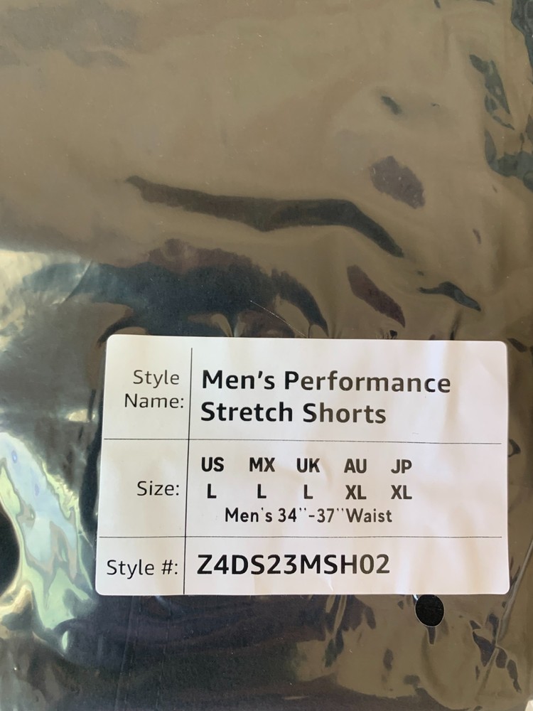 Men's Amazon Size L Amazon Performance Stretch Shorts