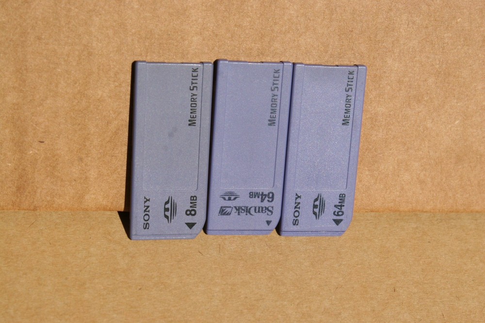 Sony & San Disk Memory Sticks - 8MB, 64MB, 64MB