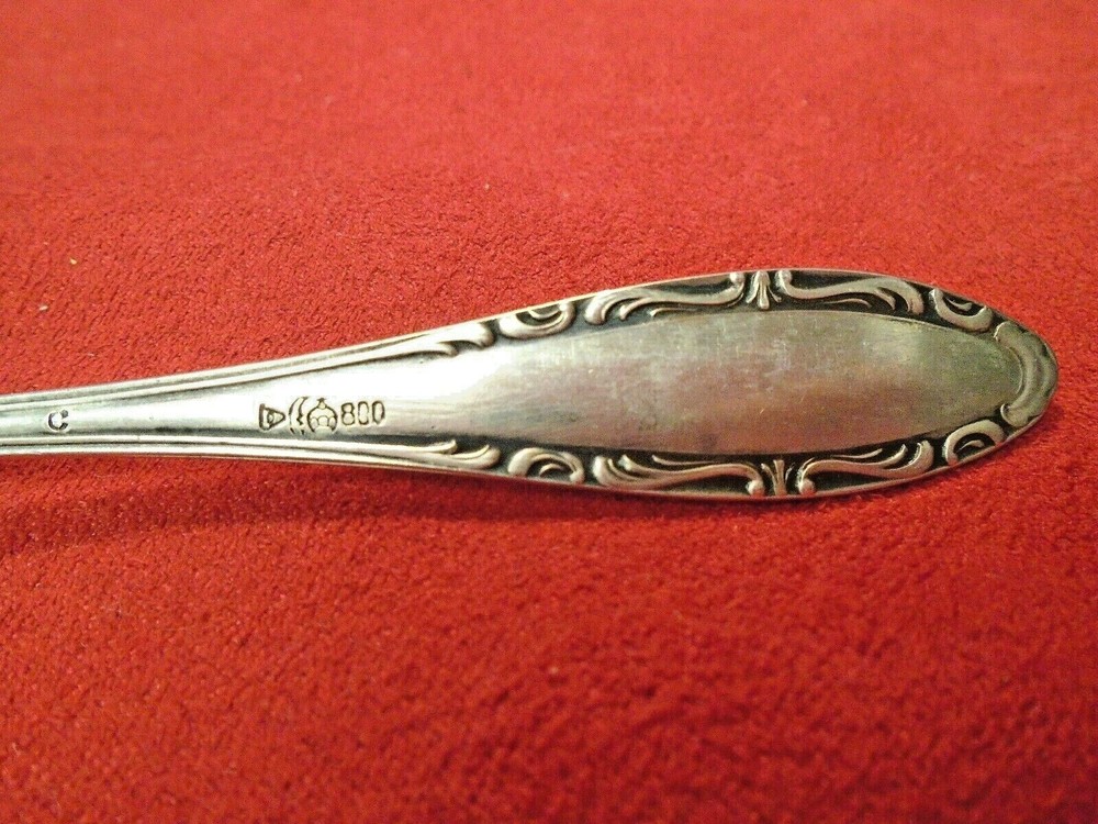 12 German 800 Silver Cocktail Forks (#2246)