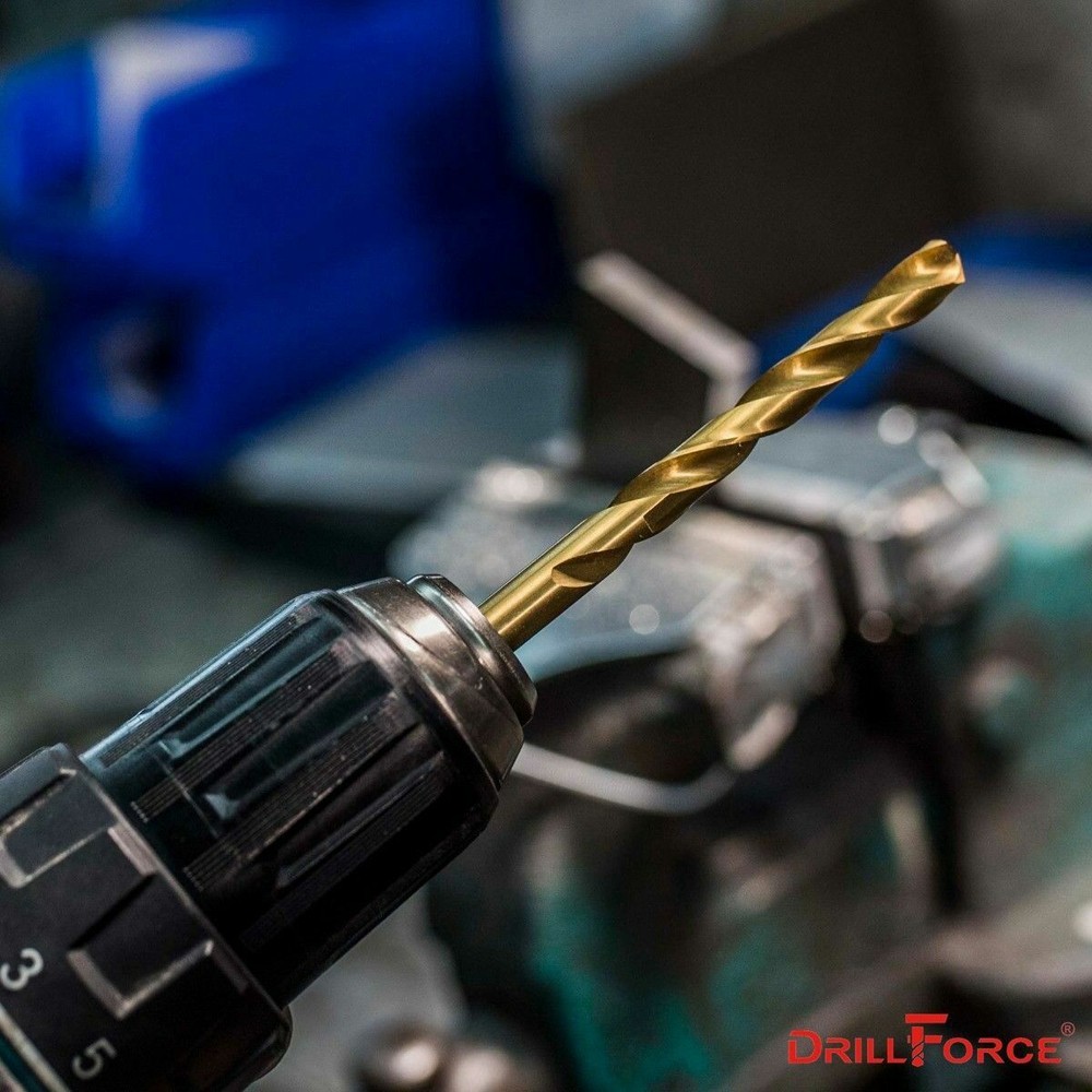 Drillforce 99PCS Drill Bit Set 1/16"-3/8" HSS Titanium Multi Bits Metal Tools