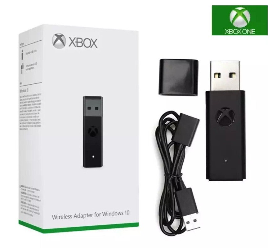 Microsoft Xbox Adapter Wireless Receiver with USB Extension Cable for Windows 10