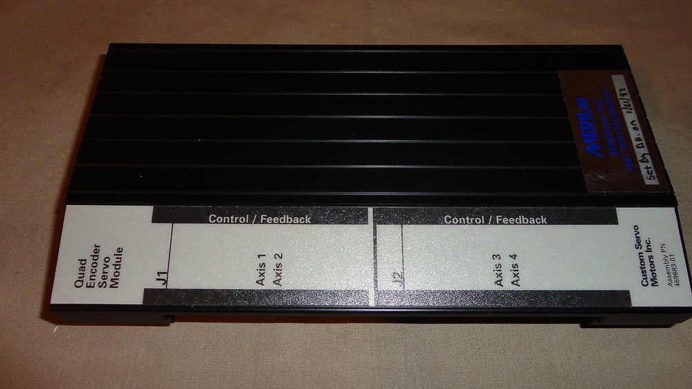 CUSTOM SERVO MOTORS 469883-01 QUAD ENCODER SERVO MODULE 46988301 NEW