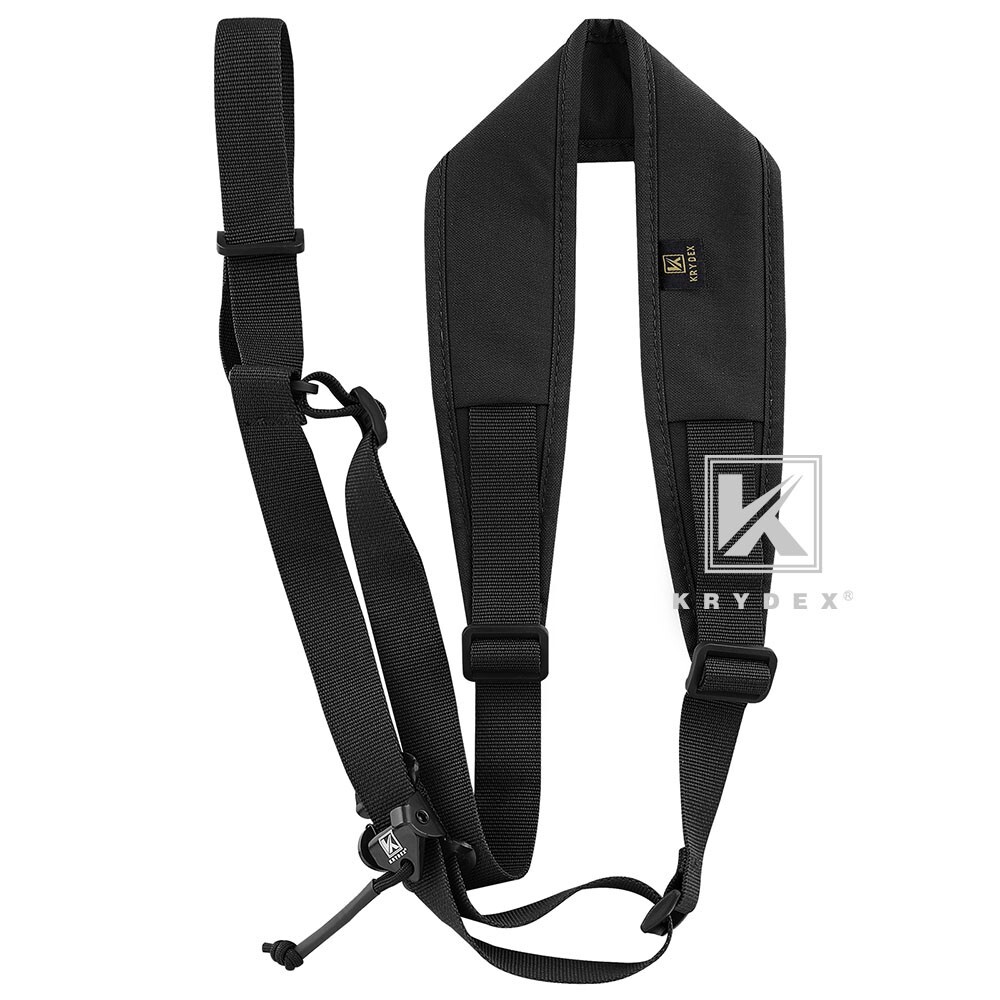 KRYDEX Tactical Sling Strap Modular Slingster Pull Tab 1Point Quick Adjust Black