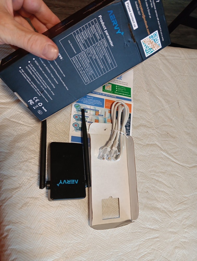 New (Black) CF-WR302S 300Mbps WiFi Range Extender - High Speed