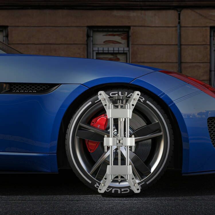 Wheel Alignment Rack 11'' to 25'' Rim Clamp Mount 3D Wheel Alignment Machine