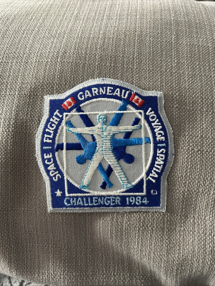 Vintage NASA Space Shuttle Patch 1984 Challenger Canada 4" Tall