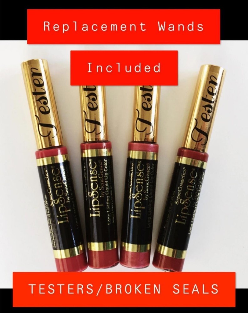 💟 ***TESTERS LIPSENSE SeneGence BROKEN SEALS 90% Full -EXTRA WANDS INCLUDED