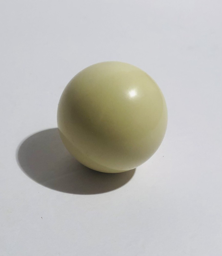 New White Solid Cue Single Individual Pool Ball Billiard 2 1/4” Replacement