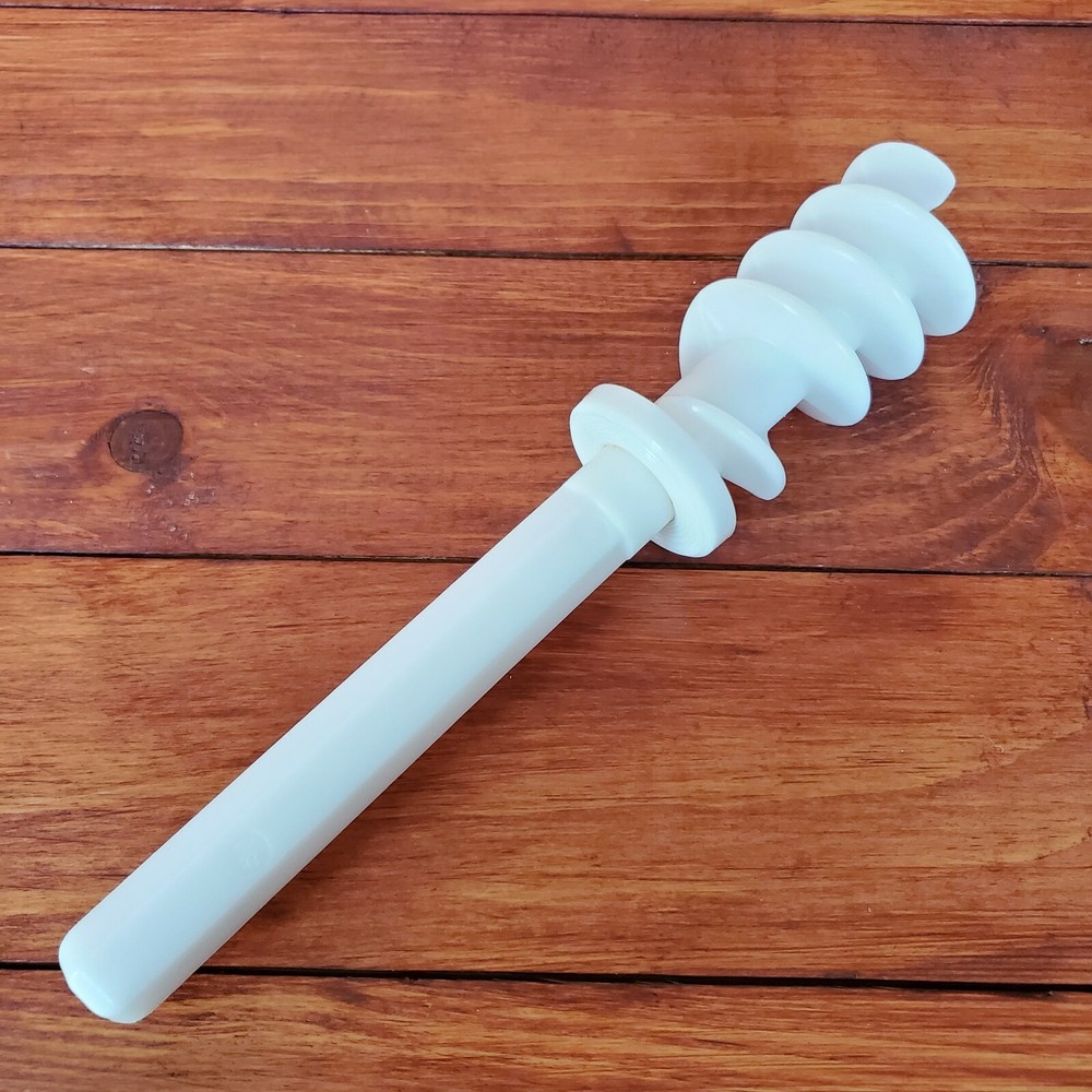 P400 Popeil Auger Stem Pasta Maker White Replacement Part