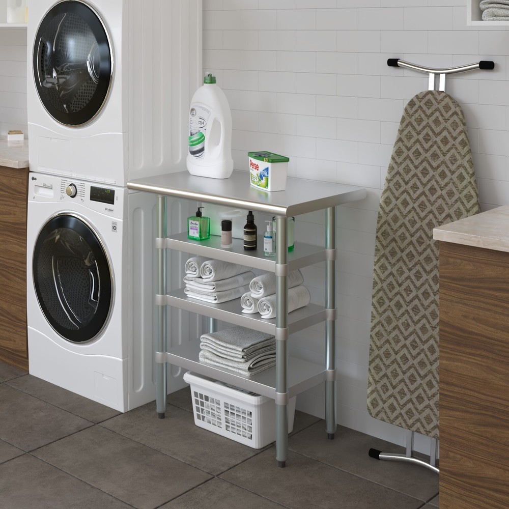 18 in. x 30 in. Stainless Steel Table With Three Undershelves