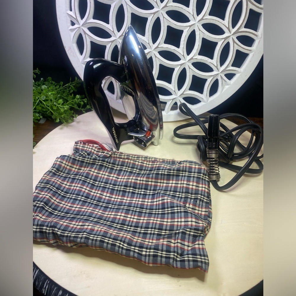 Universal Sleek Black and Silver Iron