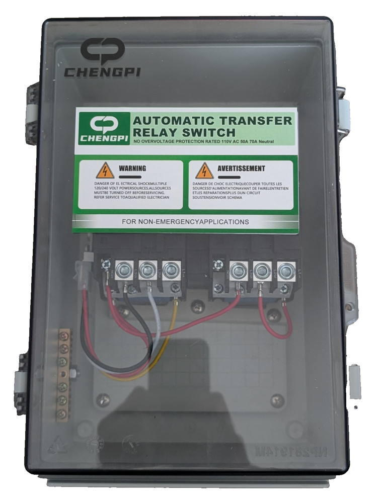 50 Amp Automatic Transfer Switch 110V RV Speedboat Campers