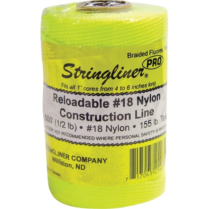 Stringliner Pro Series 35465 Construction Line, #18 Dia, 500 ft L, 165 lb Workin