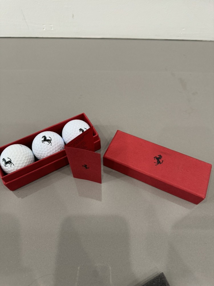 Genuine Ferrari Golf Three Ball Set Original Box B