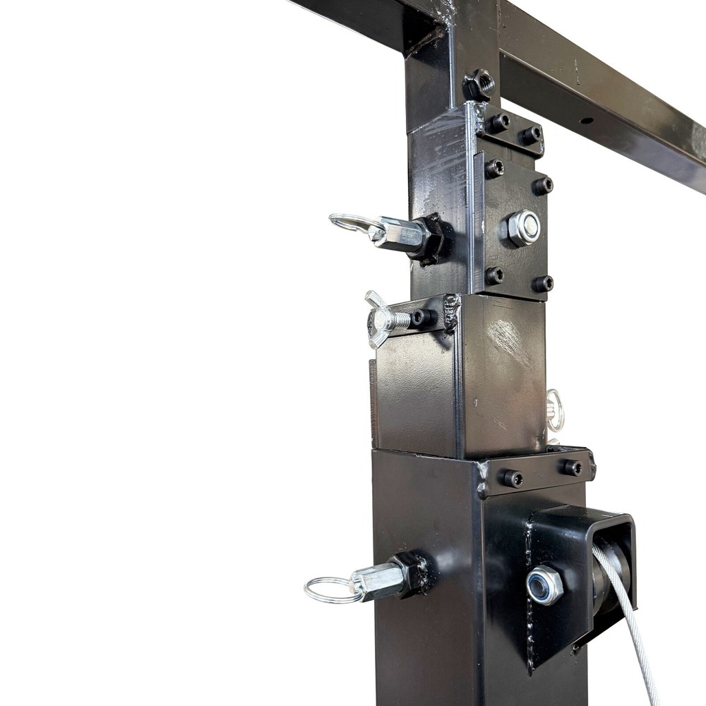 Hand-cranked Light Stand Foldable Double-Layer Lighting Crank Stand 5.9-13.12Ft