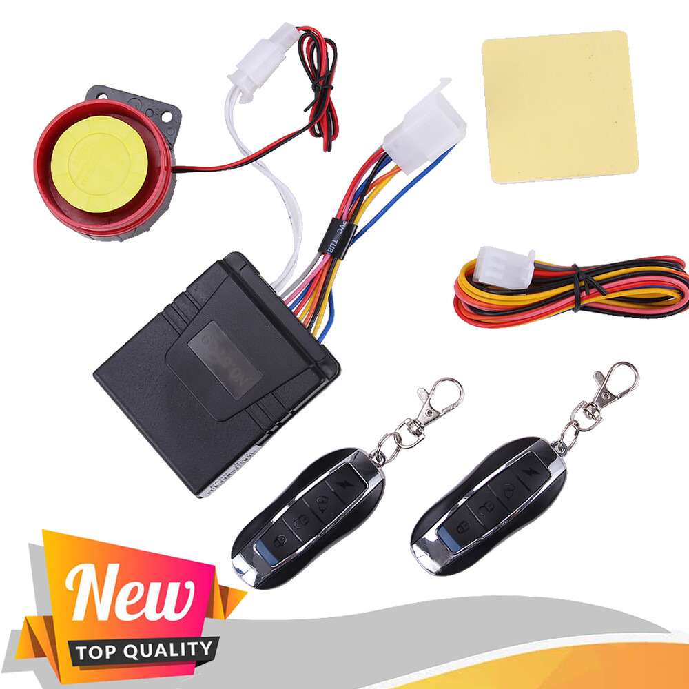 Motorcycle Bike Security Alarm System Anti-theft Remote Control Engine Start