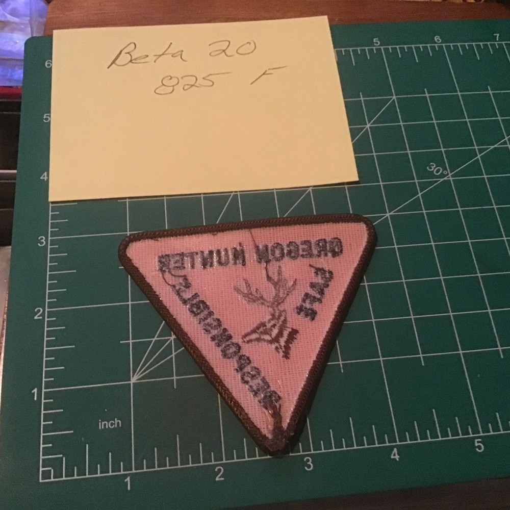 Oregon Safe Hunter Patch Blue and Gold (w18)