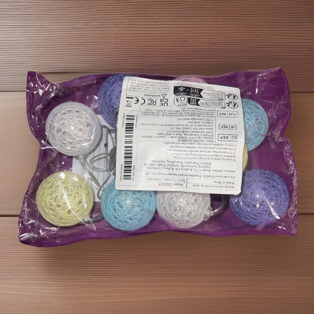 Brand New Multi Color String Light Balls Battery Operating