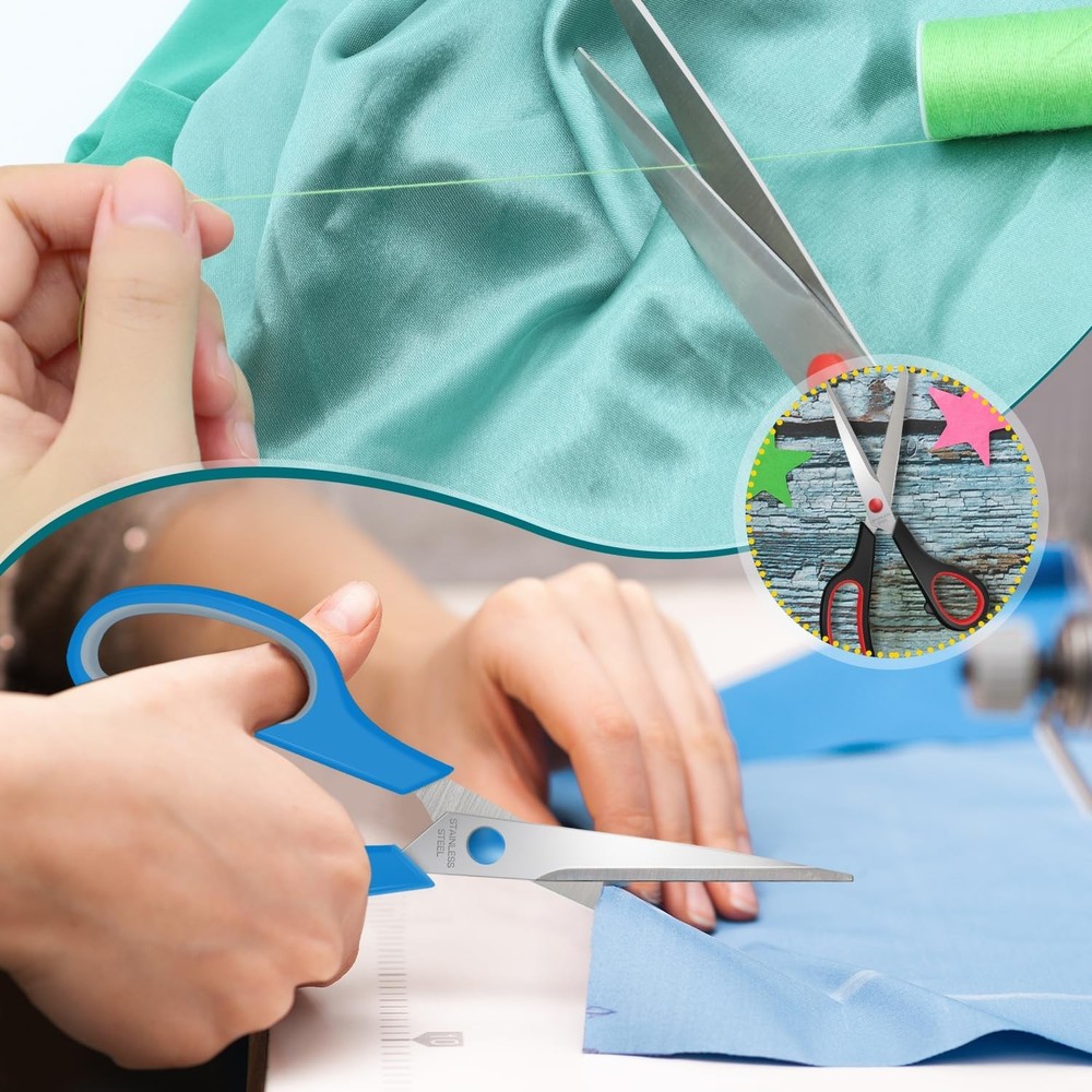 36 Packs 8" Sewing Craft Students Scissors Bulk,Multipurpose Heavy Duty Sharp...