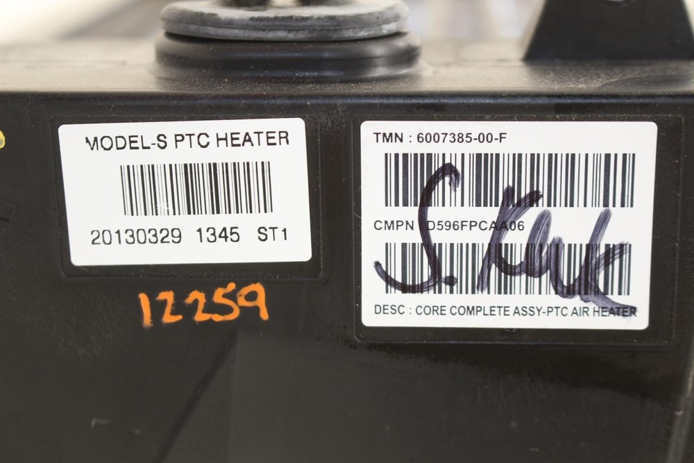 12-16 Tesla Model S Hight Voltage Electrical Heater Core