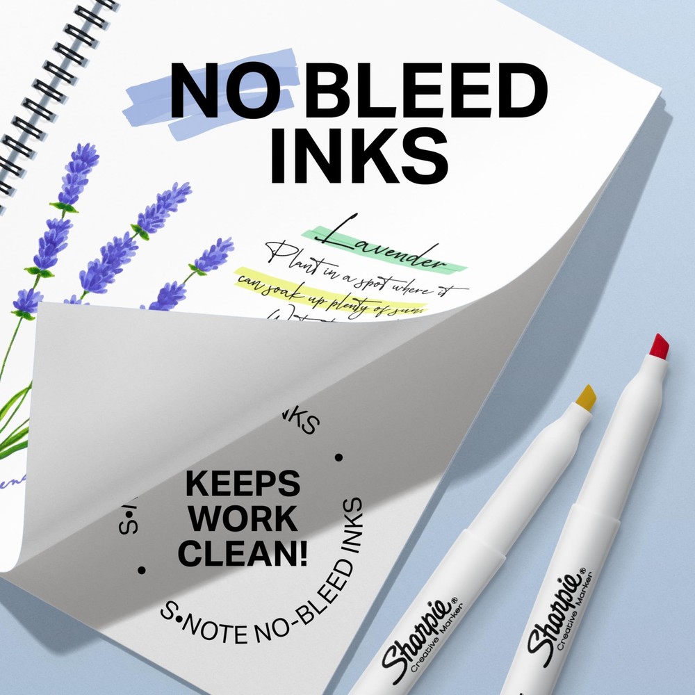 SHARPIE S-Note Creative Markers, Pastel 1 Count (Pack of 12), Assorted