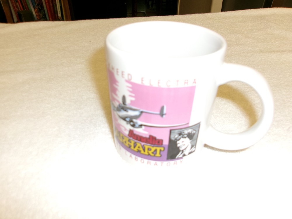 Amelia Earhart Coffee Cup Lockheed Electra Flying Laboratory