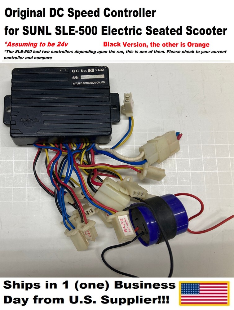 Original DC Controller for SUNL SLE-500 Electric Seated Scooter (Black Version)