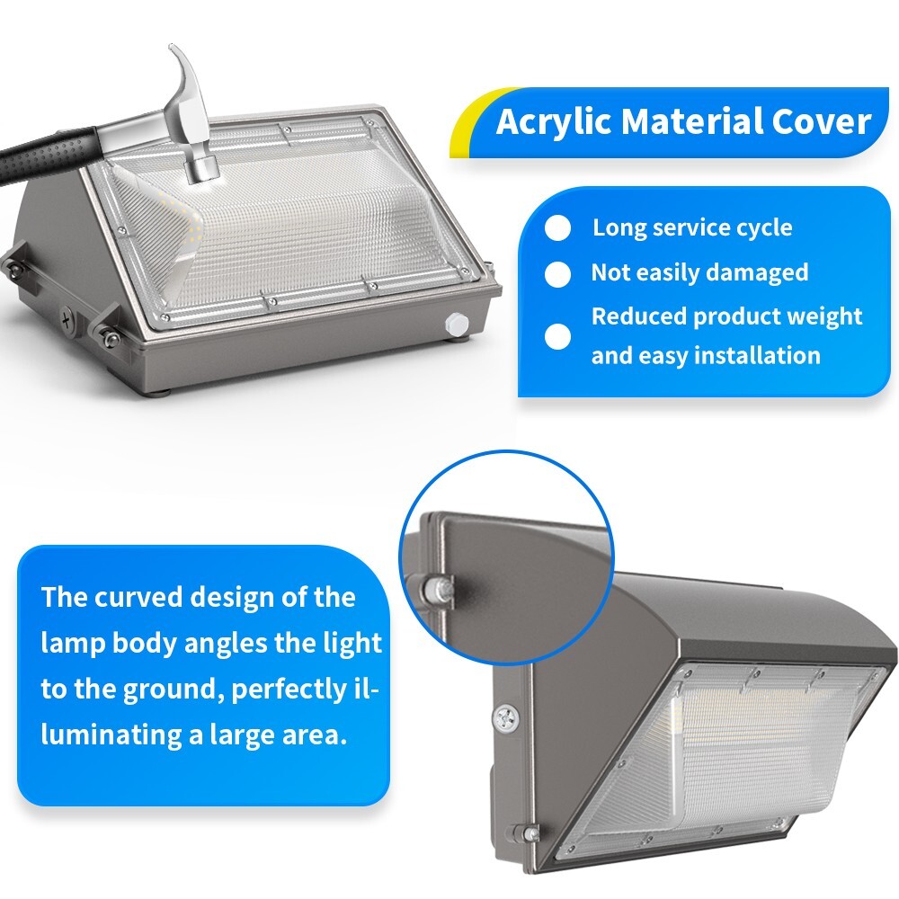 150W LED Wall Pack Light 18000LM IP65 Waterproof 5000K LED Security Light