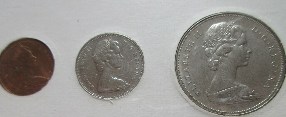 1971 Canada Year Set. 6 UNC COINS RJ
