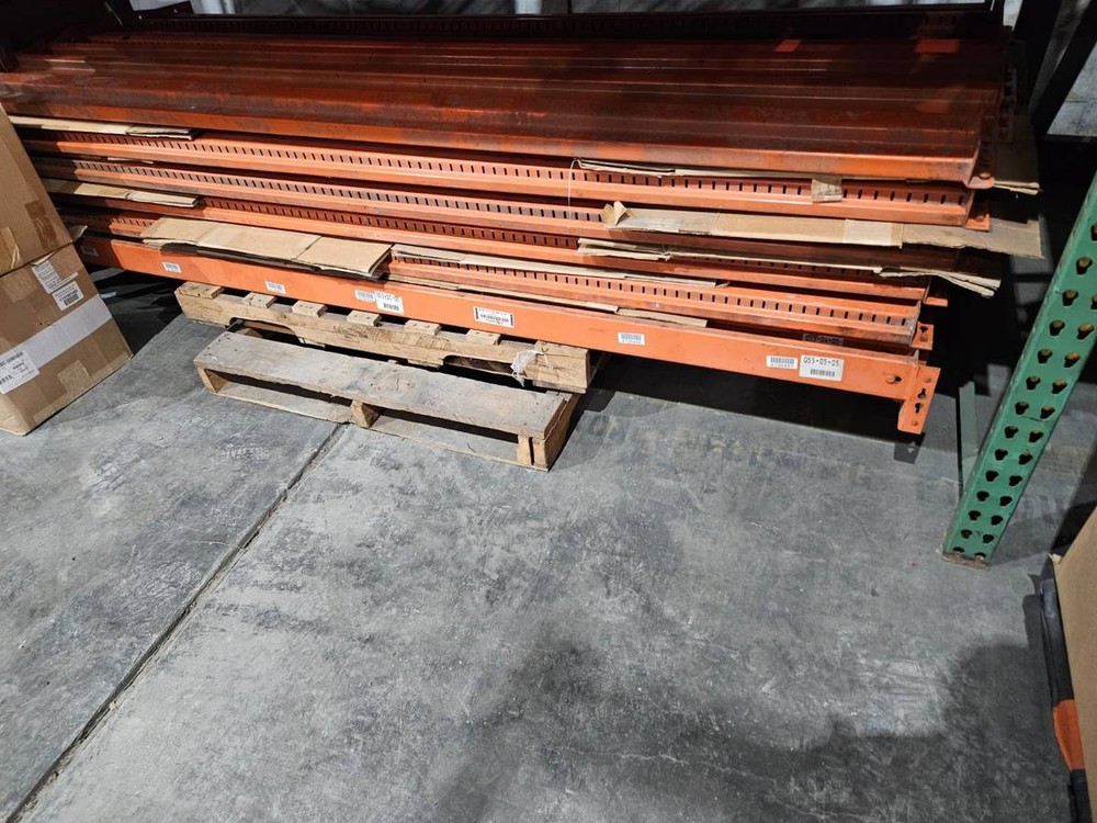 PALLET RACKING Uprights, Beams and Wire Decks, Used
