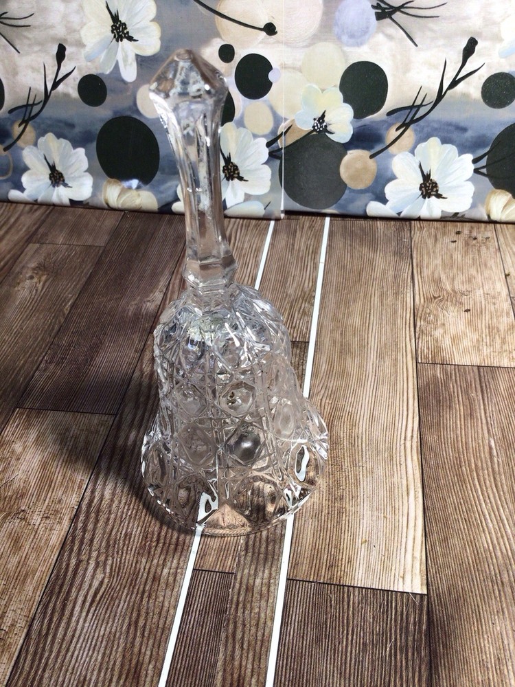 Vintage Crystal Glass Dinner Bell