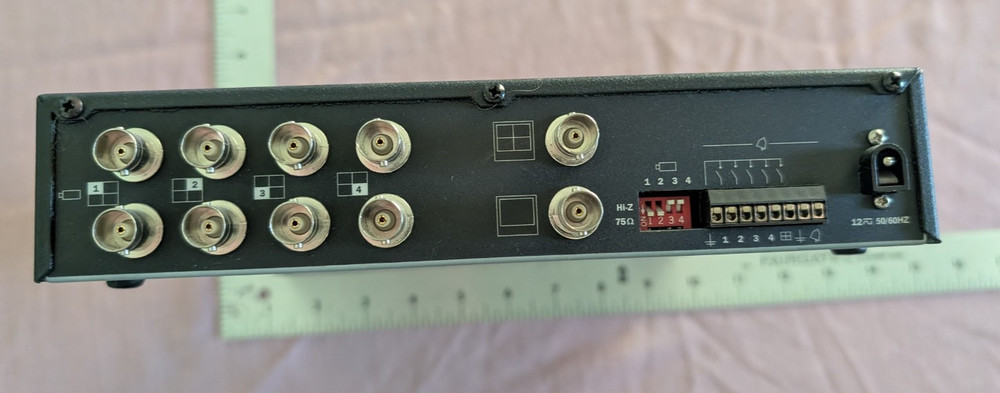 Pelco Color Quad QD104C Selector *No power brick, UNTESTED