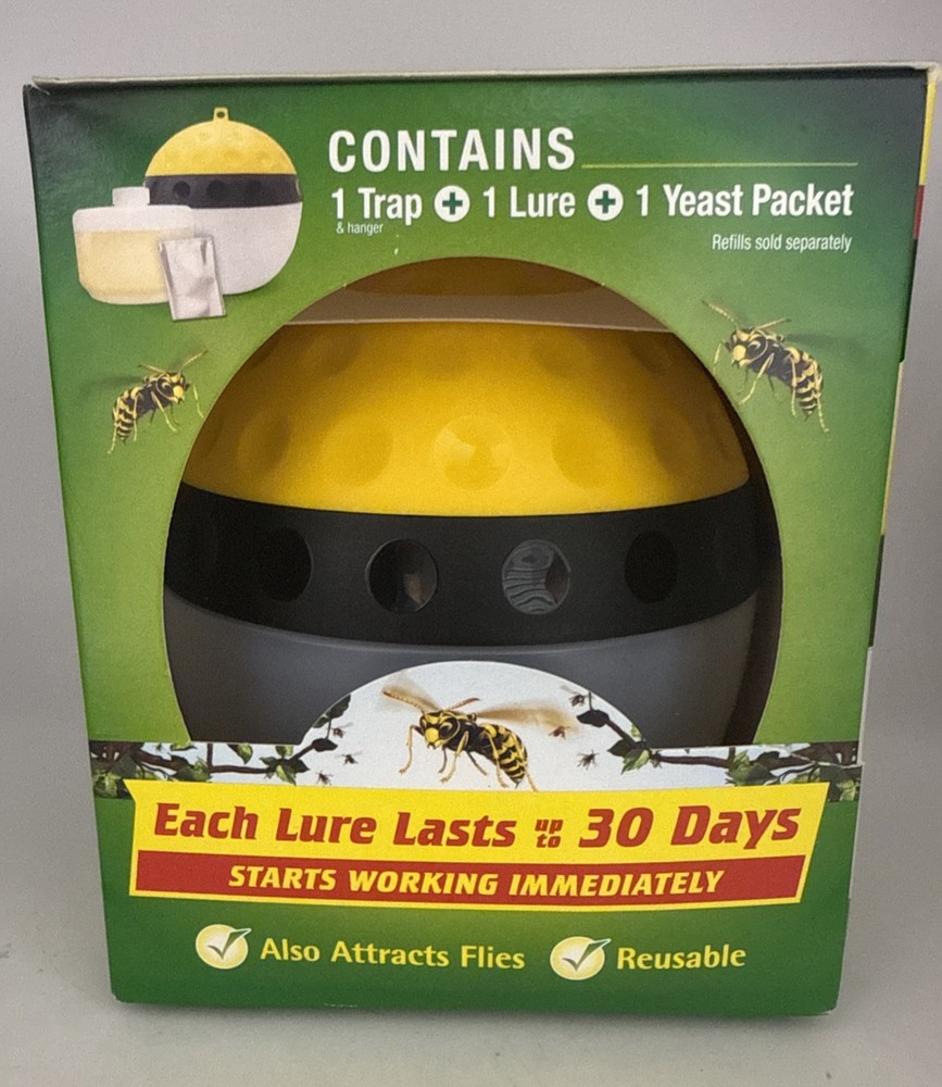 Spectracide Wasp, Hornet and Yellowjacket Trap, Quick-Drown Formula, 1 Count