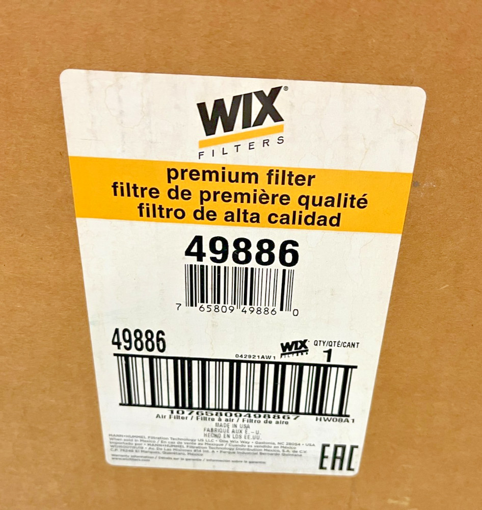 49886  Genuine WIX  Air FILTER