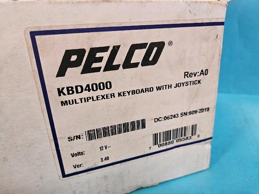 NEW PELCO KBD4000 FIXED VARIABLE SPEED CONTROL MULTIPLEXER KEYBOARD W/ JOYSTICK